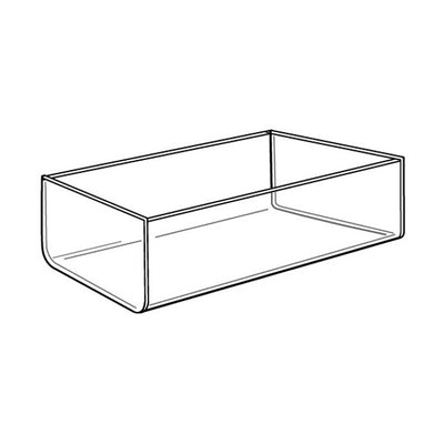Clear acrylic tray display counter
