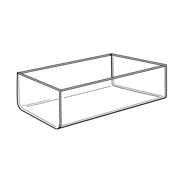 Clear acrylic tray display counter