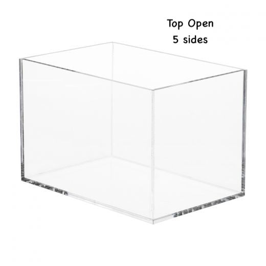 Display Bin Clear - 4 or 5 sided