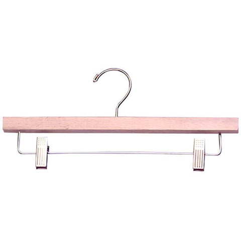 14" Clear Varnish - Wood Pants/Skirt Hanger