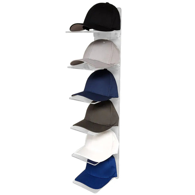 Clear hat rack 6 wall mount