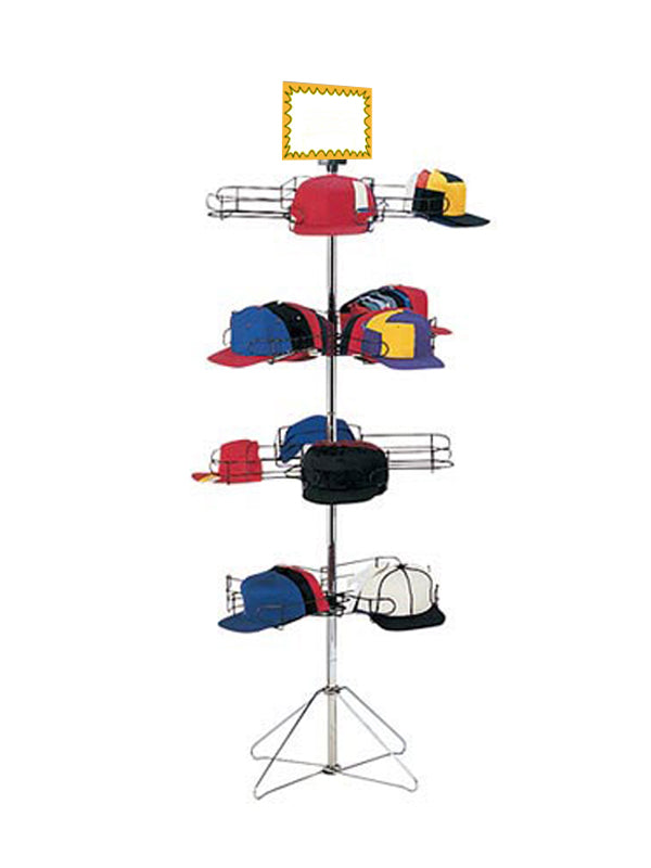 Baseball hat display online rack