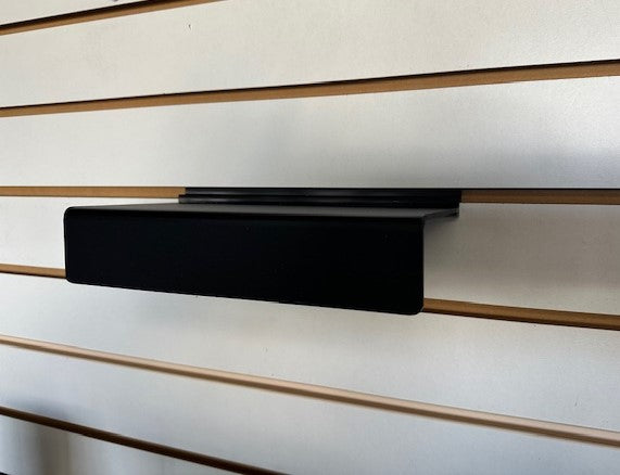 Black Slatwall Shoe Shelf