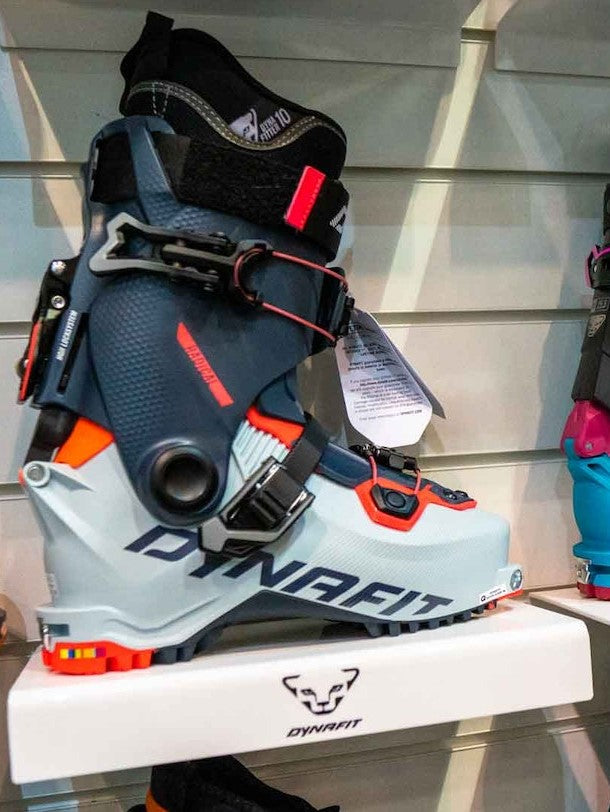 White slatwall Boot shelf