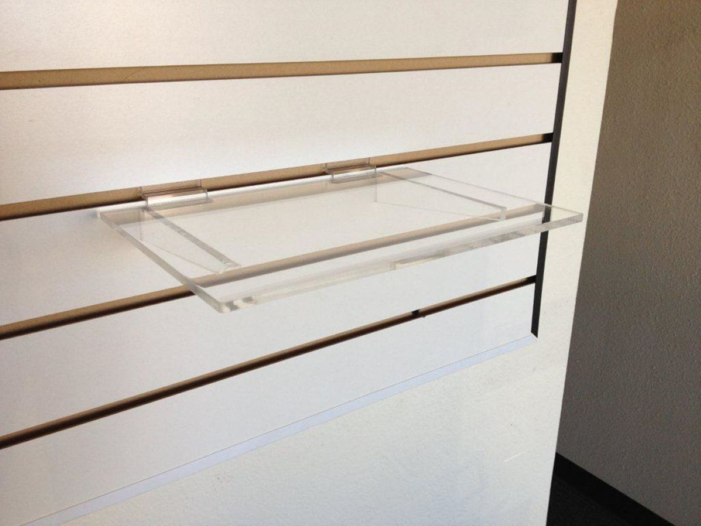 Clear Shoe Shelf w/ support - set of 10