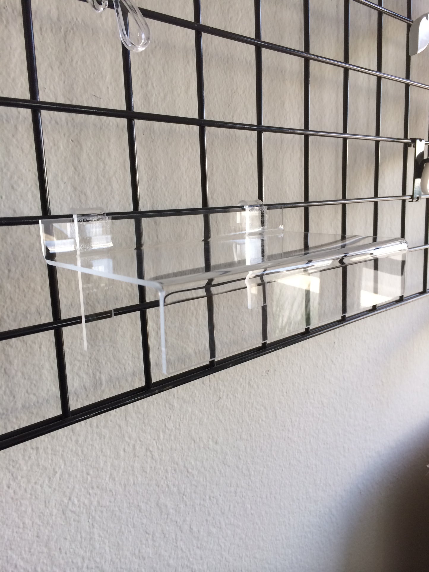 Black Gridwall Shoe Shelf