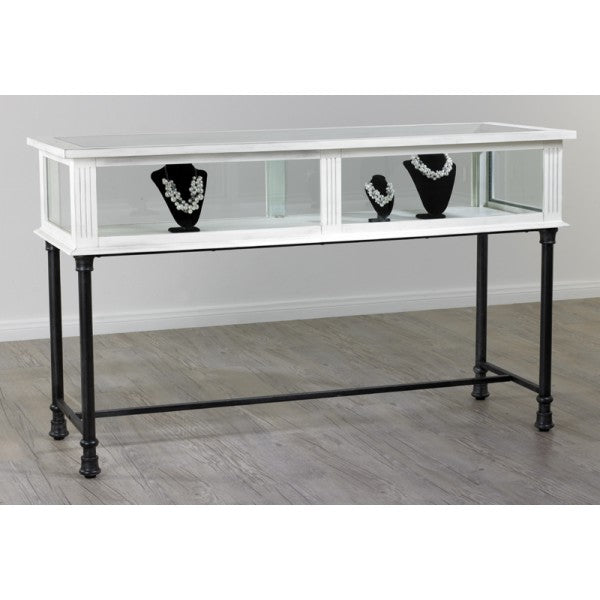 Jewelry Case Long - Distressed White