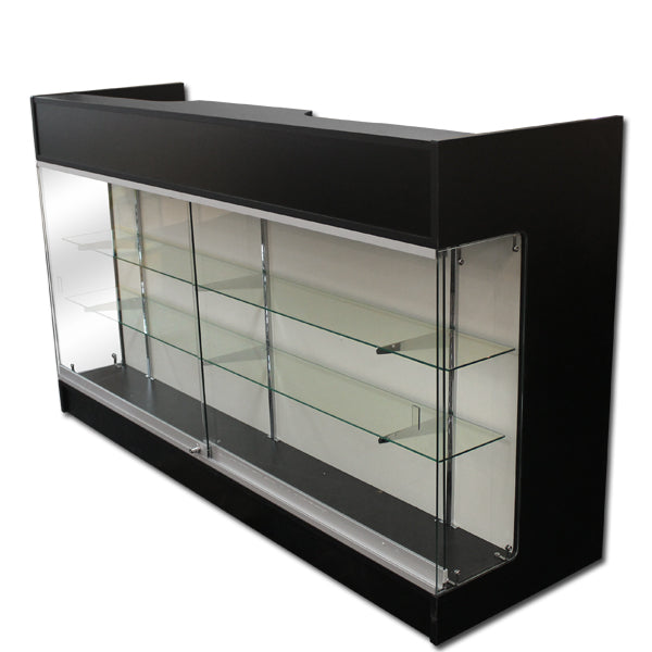 6' Ledgetop Counter with Showcase Front