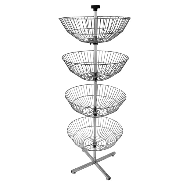 4 Basket Rack - Chrome