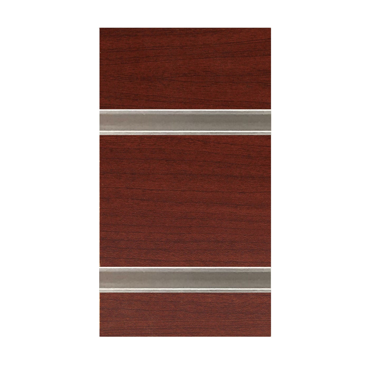 Cherry slatwall with metal inserts