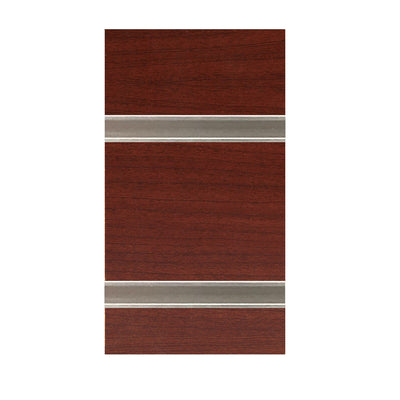 Cherry slatwall with metal inserts