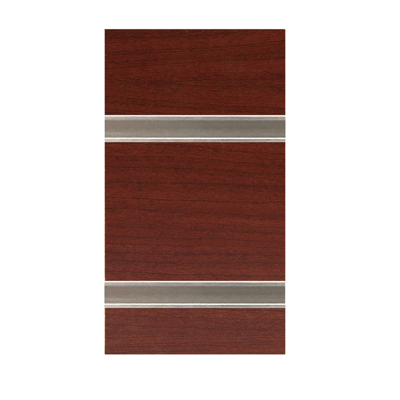 Cherry slatwall with metal inserts