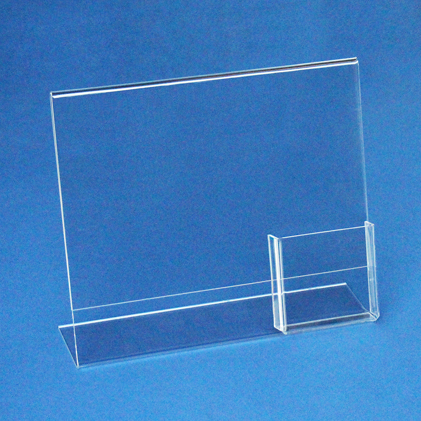 Large Sign Holder 11 x 14 with brochure holder attachment