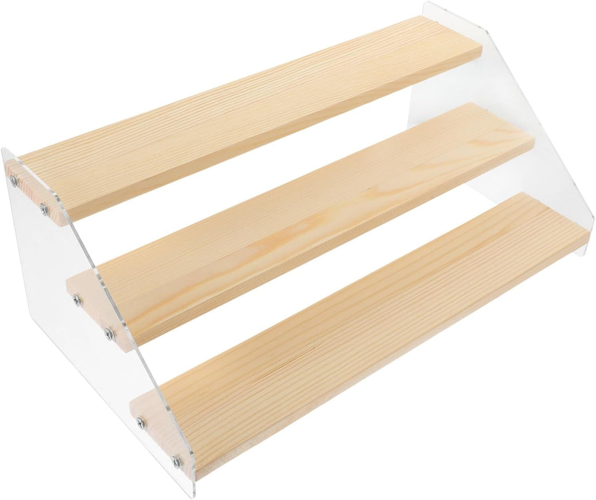 Wood and acrylic Riser - small and large size available - great for gifts, toys, cupcakes