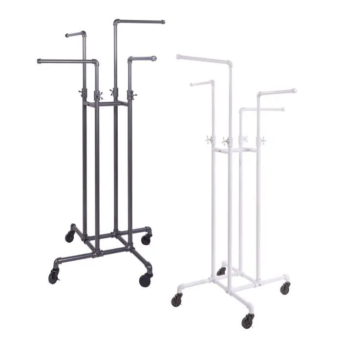 PIPELINE ADJUSTABLE 4-WAY RACK - Gray or White – Saddleback Display
