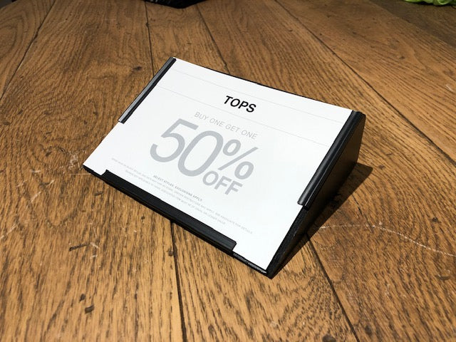 Angled Counter Card Holder - Pack of 5