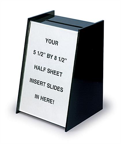 Comment Card Drop Box Black