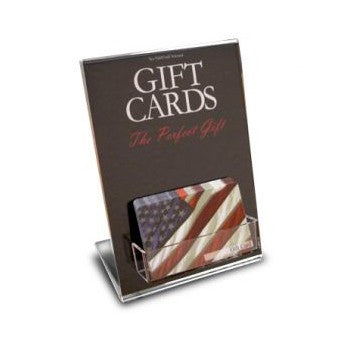 Gift card holder for counter top
