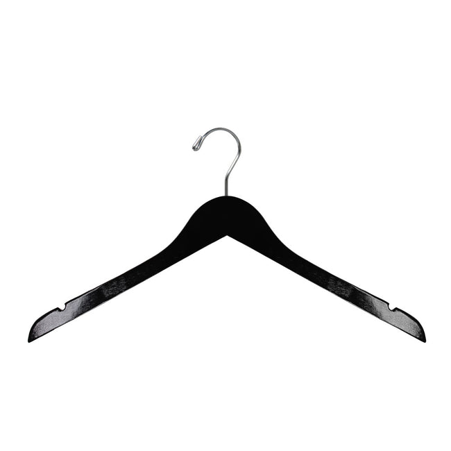 Gloss Black Top Hangers with notches