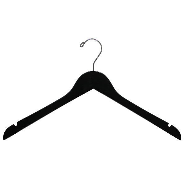 Black wood top hanger 17" (100)