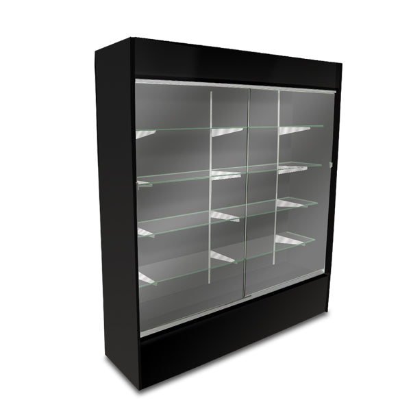 Wall Glass Display Case Black - 6'