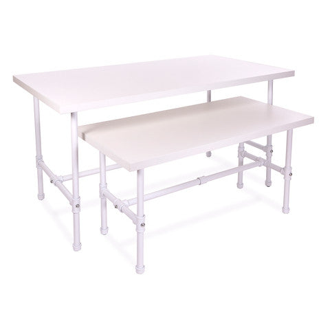 Pipeline Nesting Tables - White