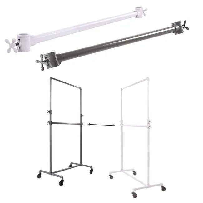 add on bar for clothing pipe rack