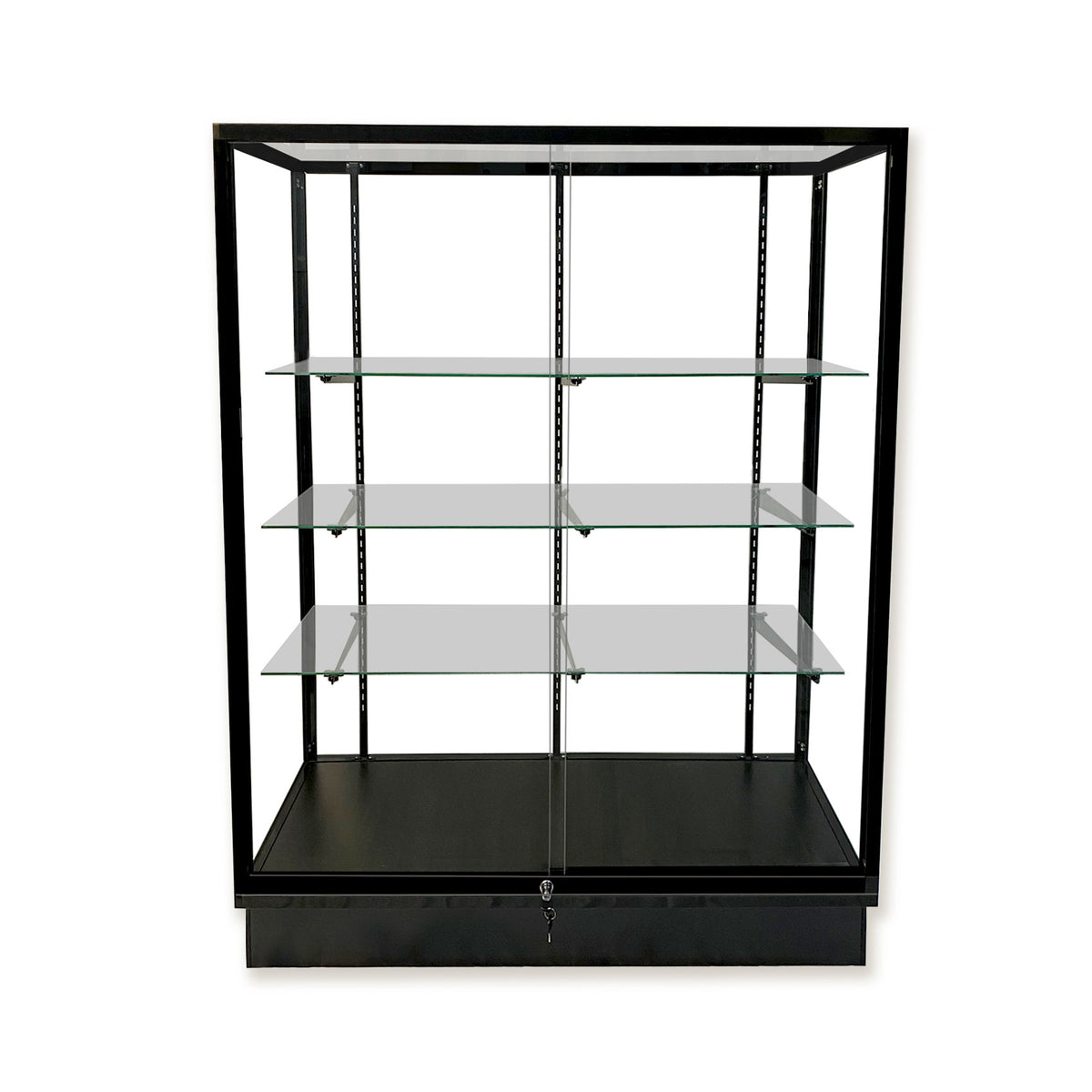 Great full vision wall case with clear front and back 60"h x 48"w