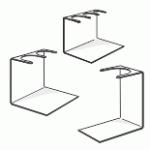 Triple boot shoe riser display.  great for upright boot support