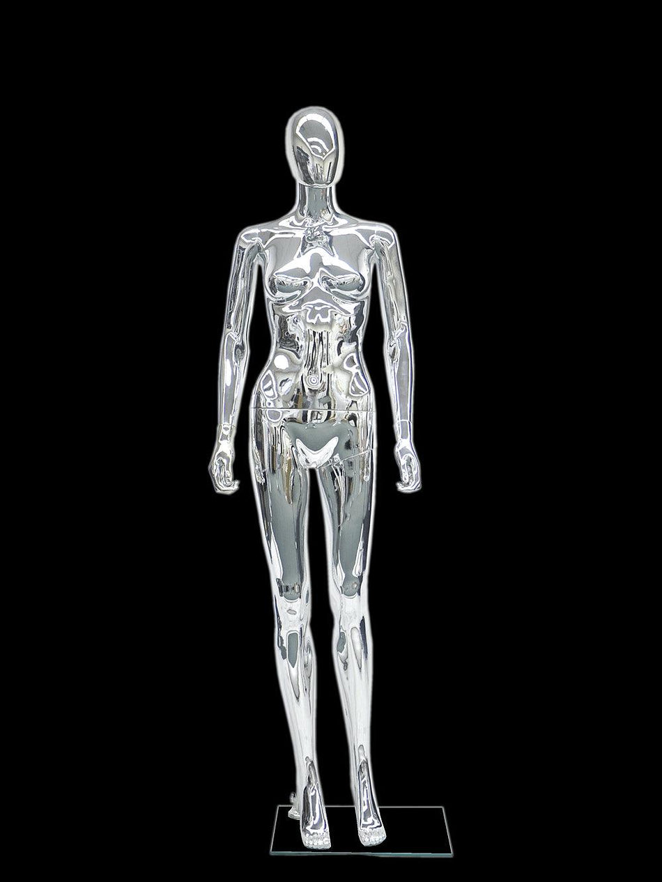Female Mannequin - Straight - Chrome