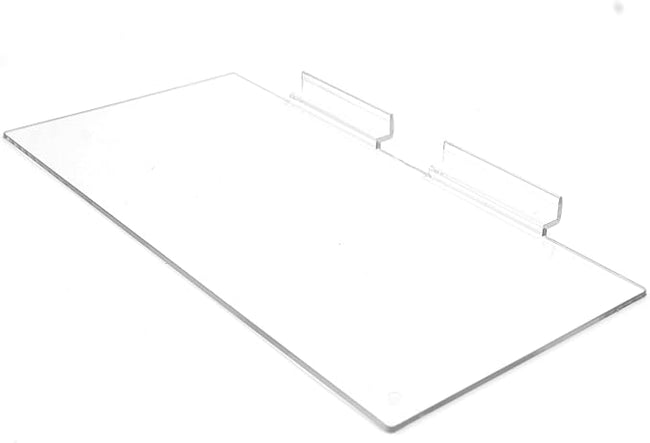 Clear Slatwall Shelf - 6 x 12