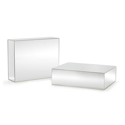 Large acrylic risers pedestal frosted finish