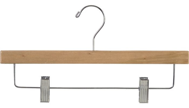 14" Natural Wood Bottom Hanger w/clips