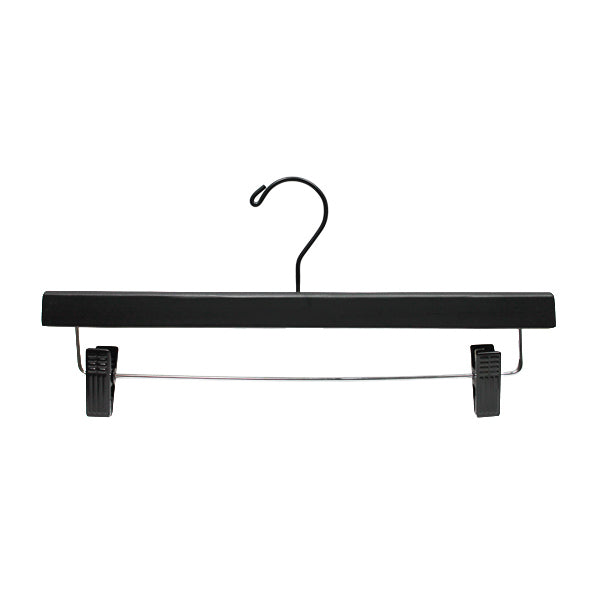 14" Black pant hangers / Black hardware