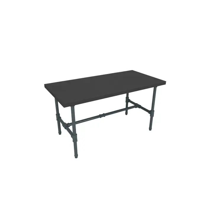 Pipe Table Grey with Black Top - Small – Saddleback Display