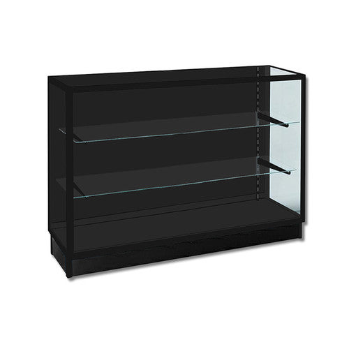 Black Frame Glass Showcase 4'