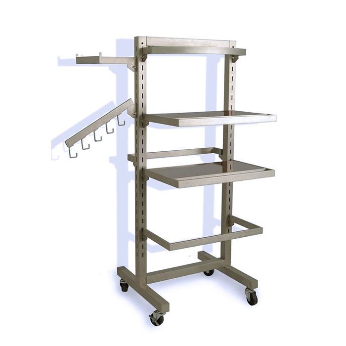 Slotted Double Bar clothes rack mobile
