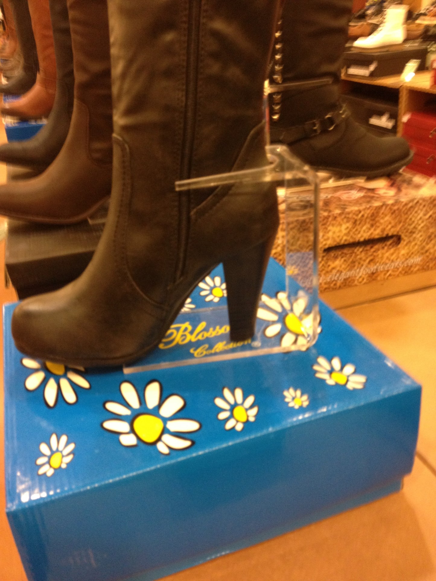 Boot Display Risers Clear Acrylic