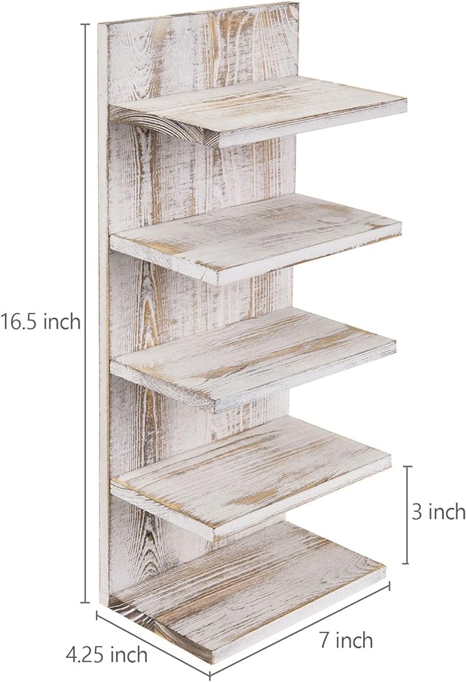 5 tier shelf wood eyewear