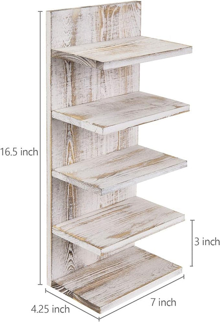 5 tier shelf wood eyewear