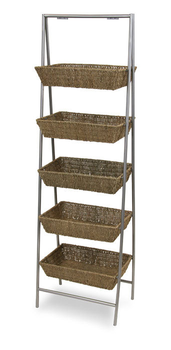 Wicker Basket Floor Stand