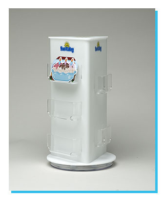 Gift Card Holder Tower white acrylic