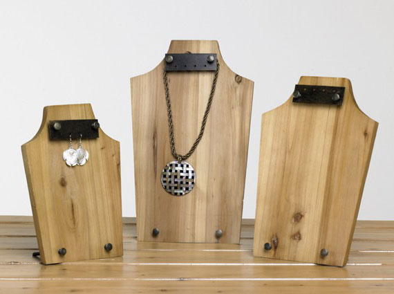 Wood Necklace Easels