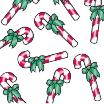 Candy canes tissue paper