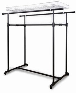Pipeline Double Bar Clothes Rack