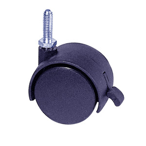 Black Twin Caster with Lock
