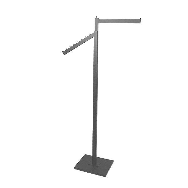2 Way Rack- 1 Straight, 1 Slant Arm Chrome or Black