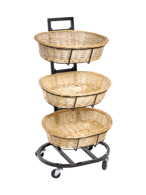 Wicker Oval 3 Tier