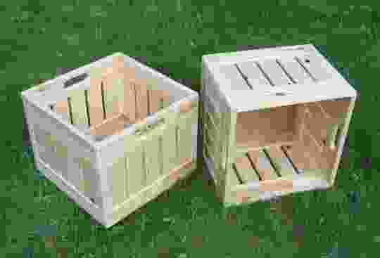 Wood Crates Displayers