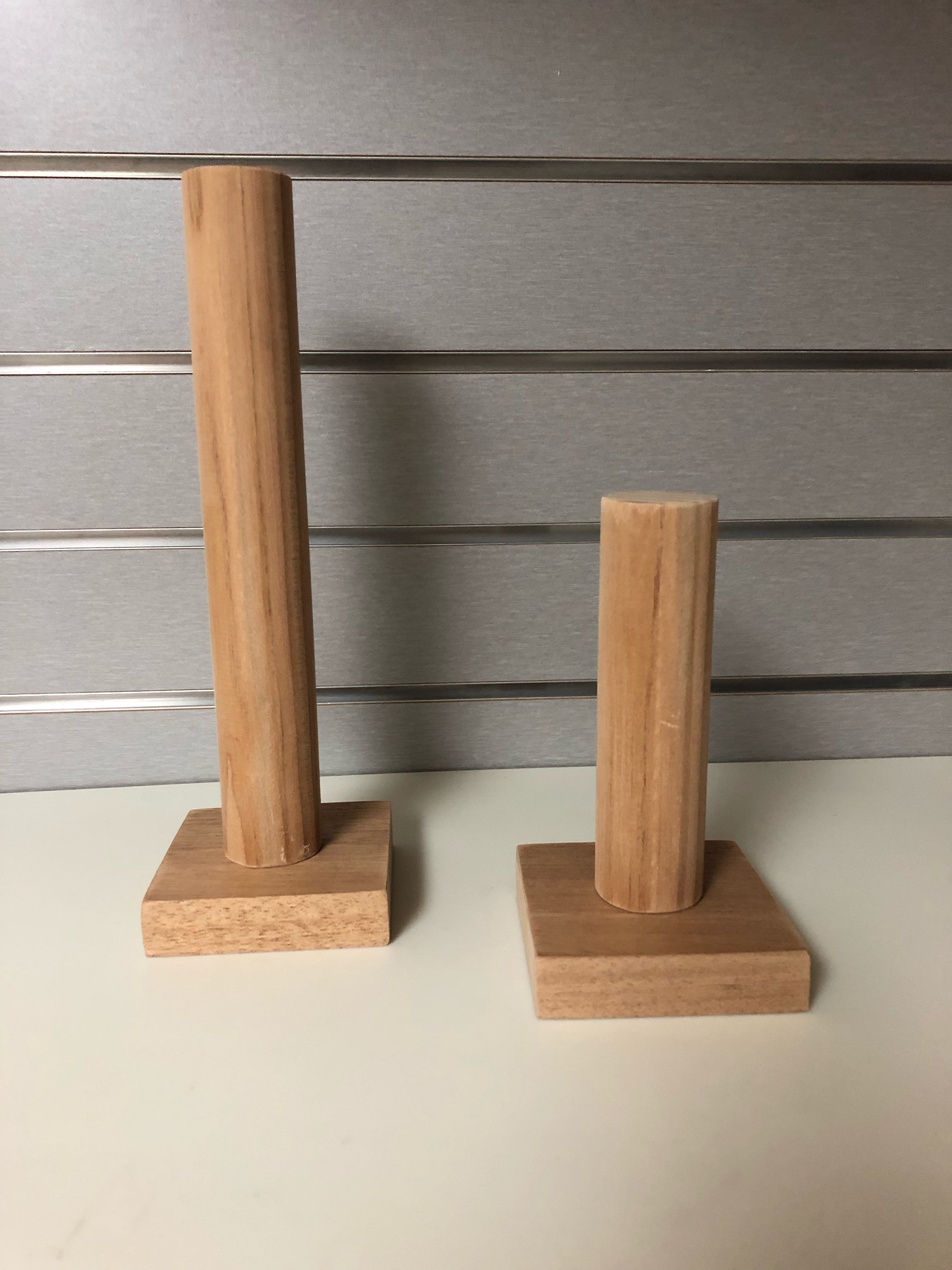 2 pc bracelet display wood posts